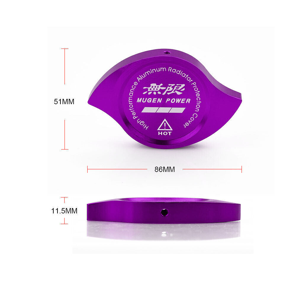 Purple JDM Aluminum Racing Engine Oil Filler Cap+ Radiator Cap for Honda for Acura