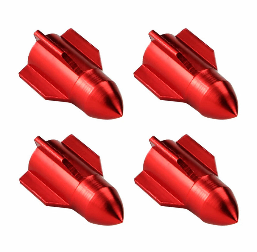 4-piece car tire valve cover rod air dust cover dice gold suitable for VW