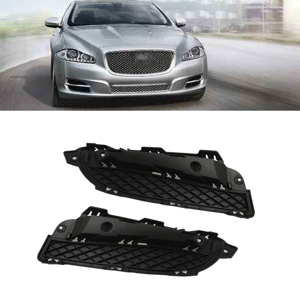 2Pcs Front Bumper Lower Grille Outside Cover Black Left Right for XF 2012-2013