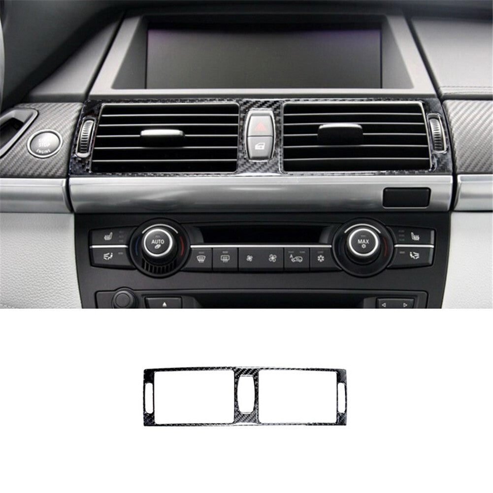 Carbon fiber central ventilation cover for BMW X5 E70 X6 E71 2011-2013