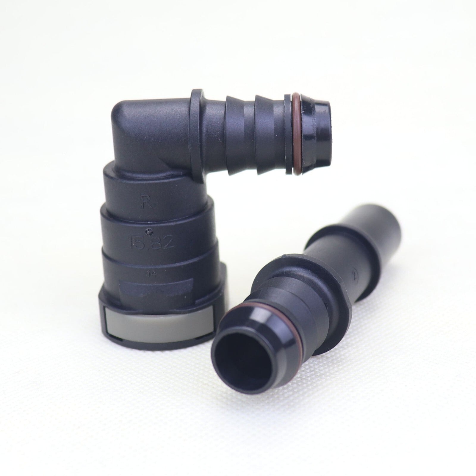 1 set of 15.82mm ID14 right-side automotive fuel line hose quick-release plastic connectors