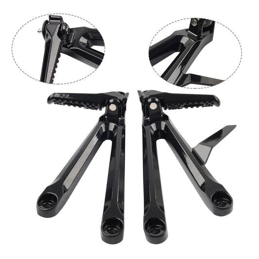 Rear Passenger Footrests Footpegs Pegs Brackets for Honda CBR600RR 05-06