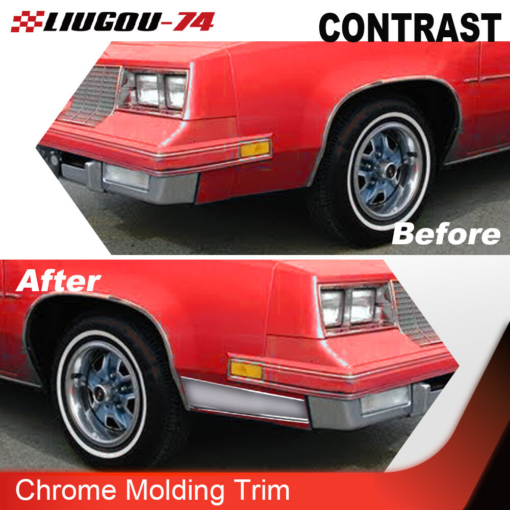 Brand new Cutlass Supreme lower fender chrome trim kit for sizes 81-88.