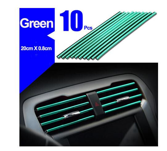Green decorative strip for car air conditioning sockets suitable for Jeep for Mini