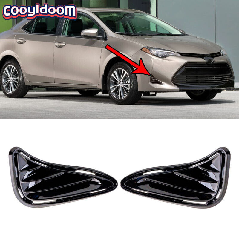 For 2017 2018 2019 for Toyota for Corolla Fog Light Cover Front 1 Pair
