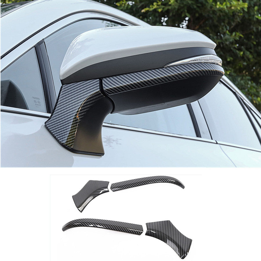 for Toyota Venza 2021-2023 Carbon Fiber Side Mirrors Rearview Stripe cover Trim