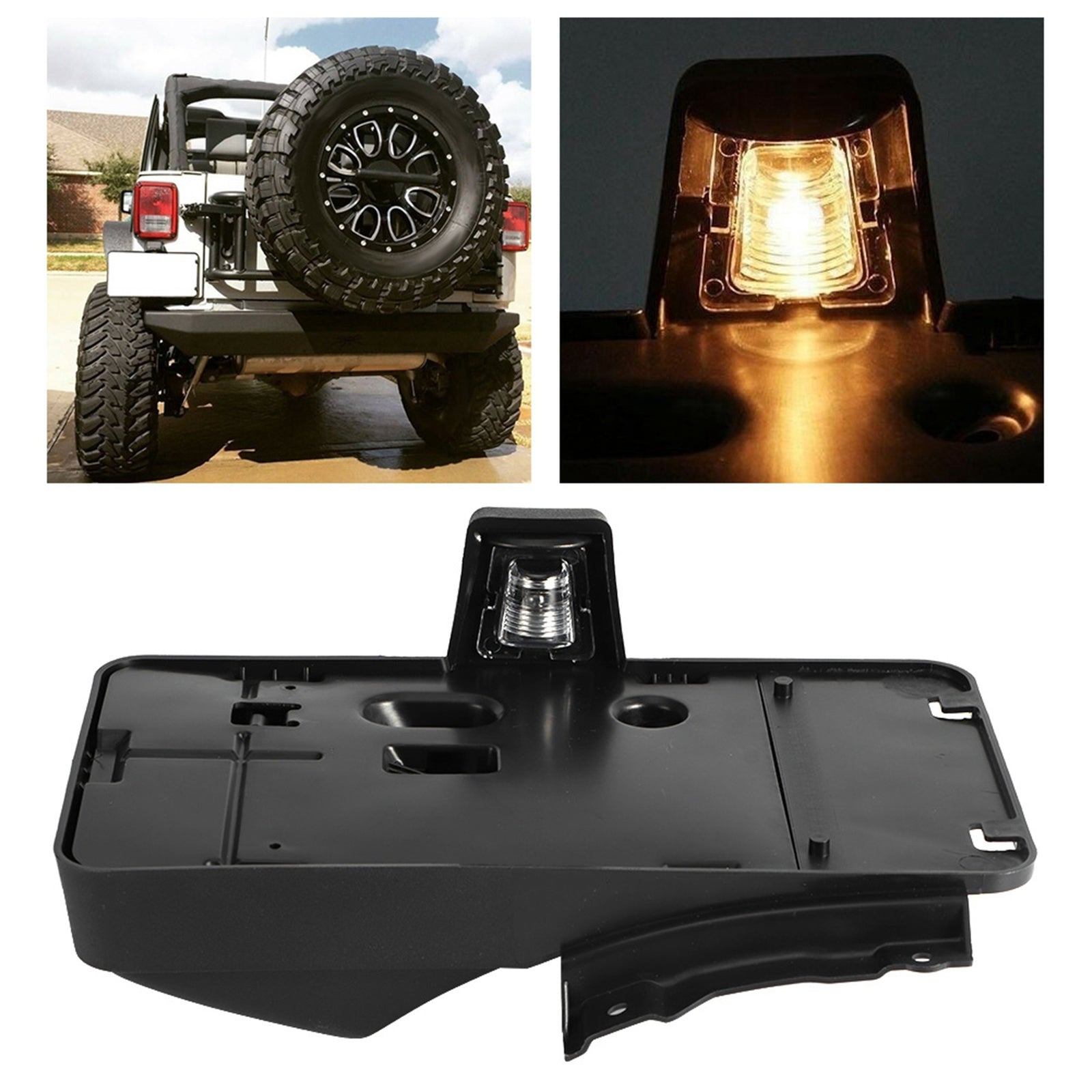 Car Auto Rear License Plate Mounting Holder Bracket Light Part For