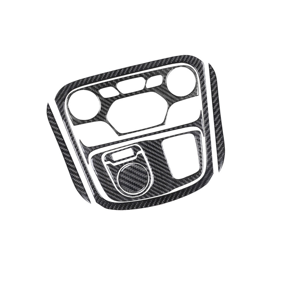 9Pcs Carbon Fiber Center Console Panel Cover Trim for Chrysler 200 2015-2017