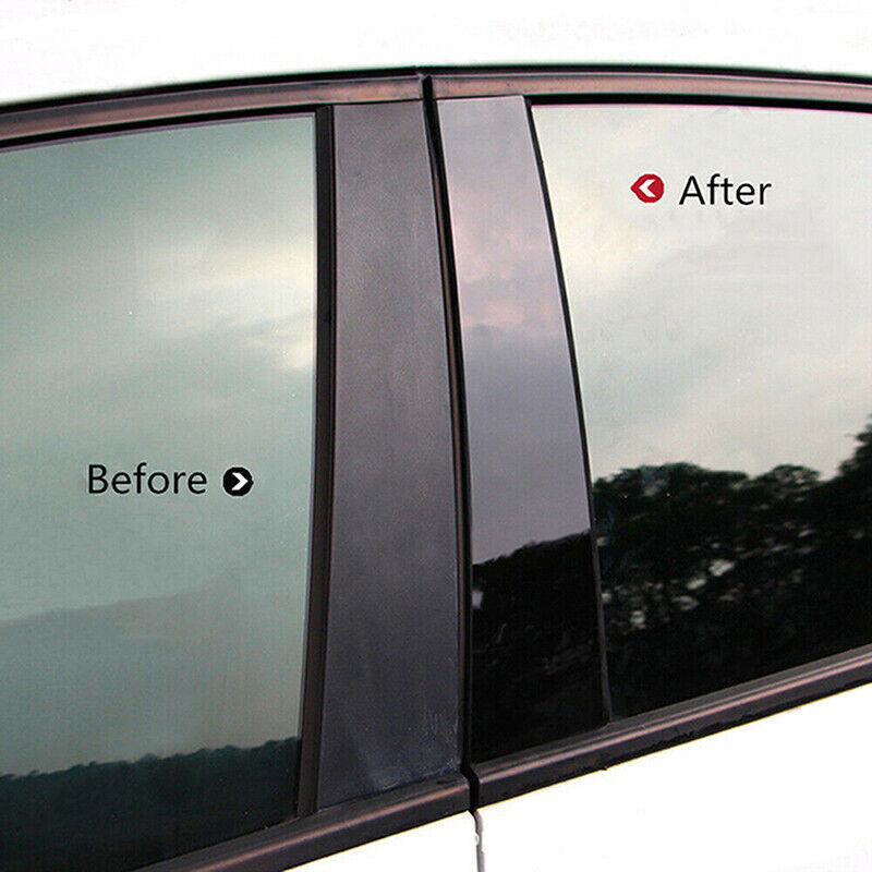 Piano Black Pillar Posts Door Window Molding Strip for Chevrolet Captiva 07-2018