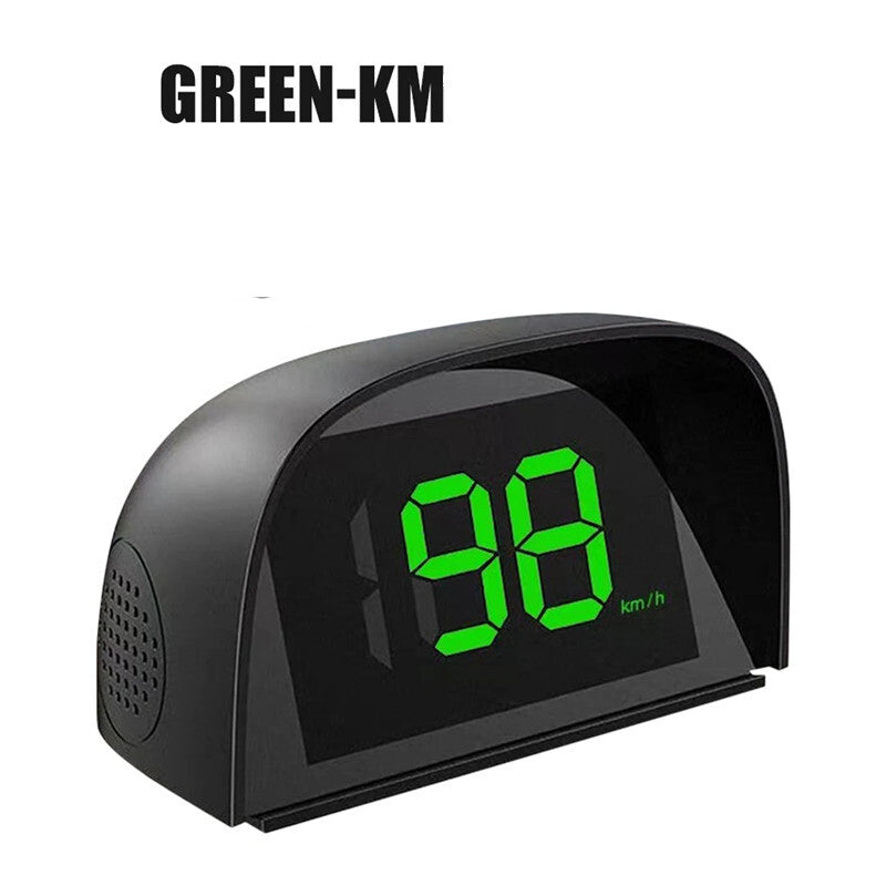 Car Electronics KMH HUD Head Up Display Speedometer Green Big Font Digital