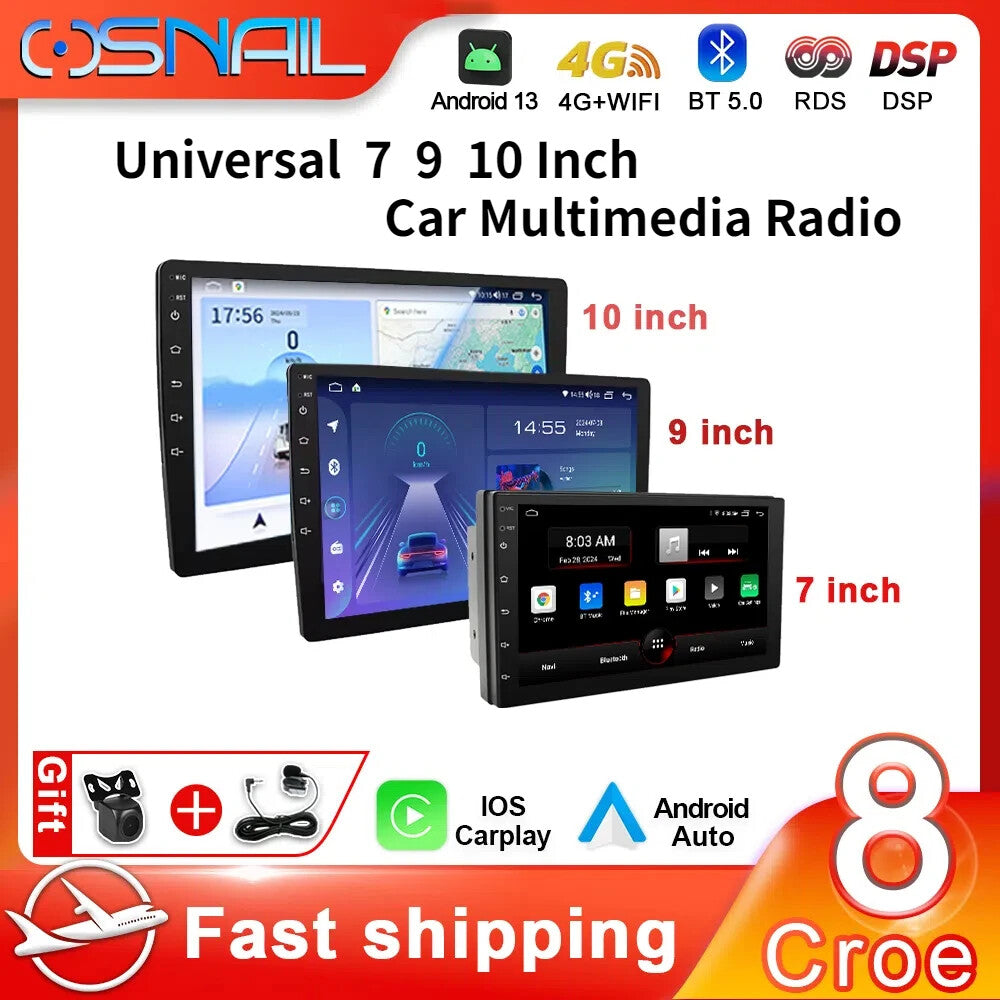Car Radio Android 13 Auto Video Player Stereo GPS Navigation System intelligent