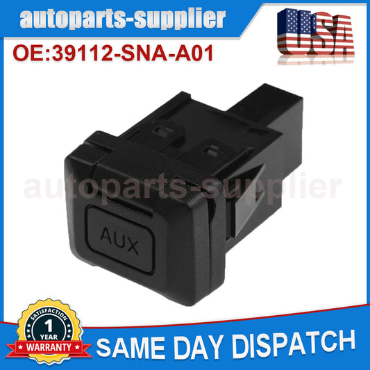 Auxiliary input jack auxiliary port 39112-SNA-A01- for 2006-2011 for Honda for Civic , CRV, and CR-V.