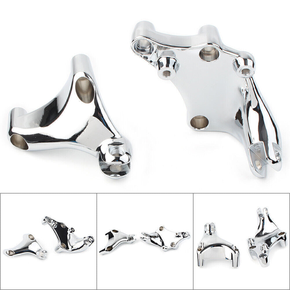 Fit for Harley Sportster XL1200 Custom Rear Passenger Footrest Mount Bracket Chrome