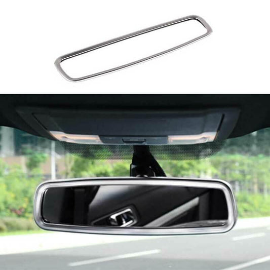 Matt Silver Interior Rearview Mirror Cover Trim 1PCS for Ford Explorer 2011-2019
