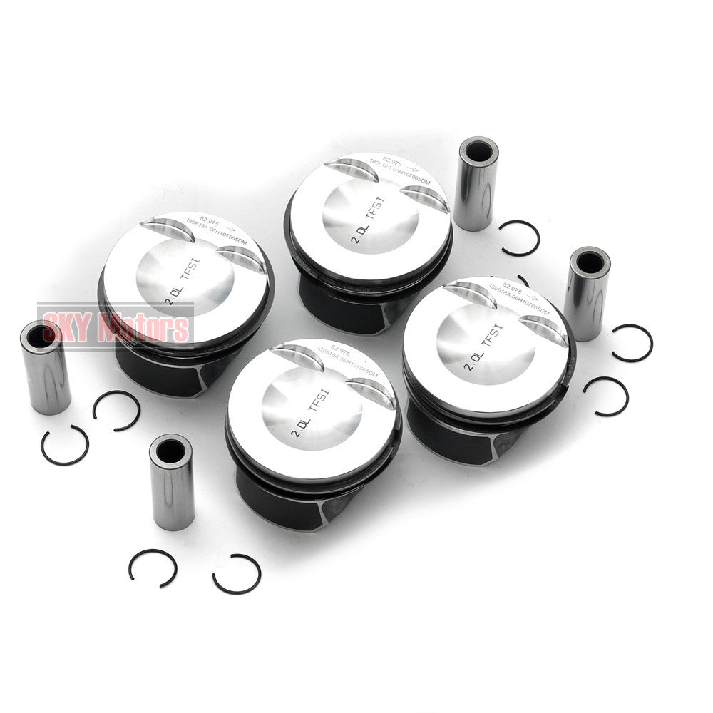 4pcs Oversize Pistons  Rings Set 83.01 +0.5mm for Audi for VW 2.0 TFSI CCZ CDN CAW