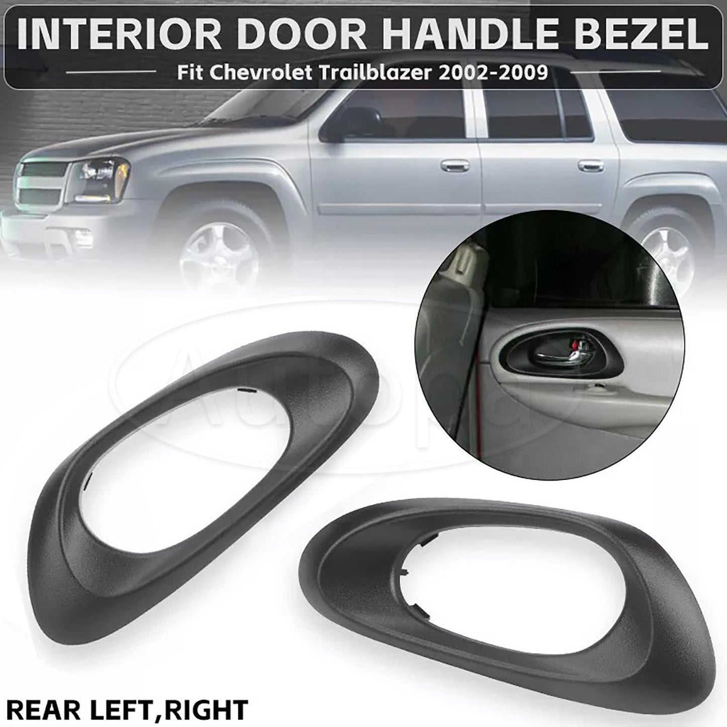 4PCS Door Handle Trim For 2002-2009 for Chevrolet Trailblazer Left Right NEW