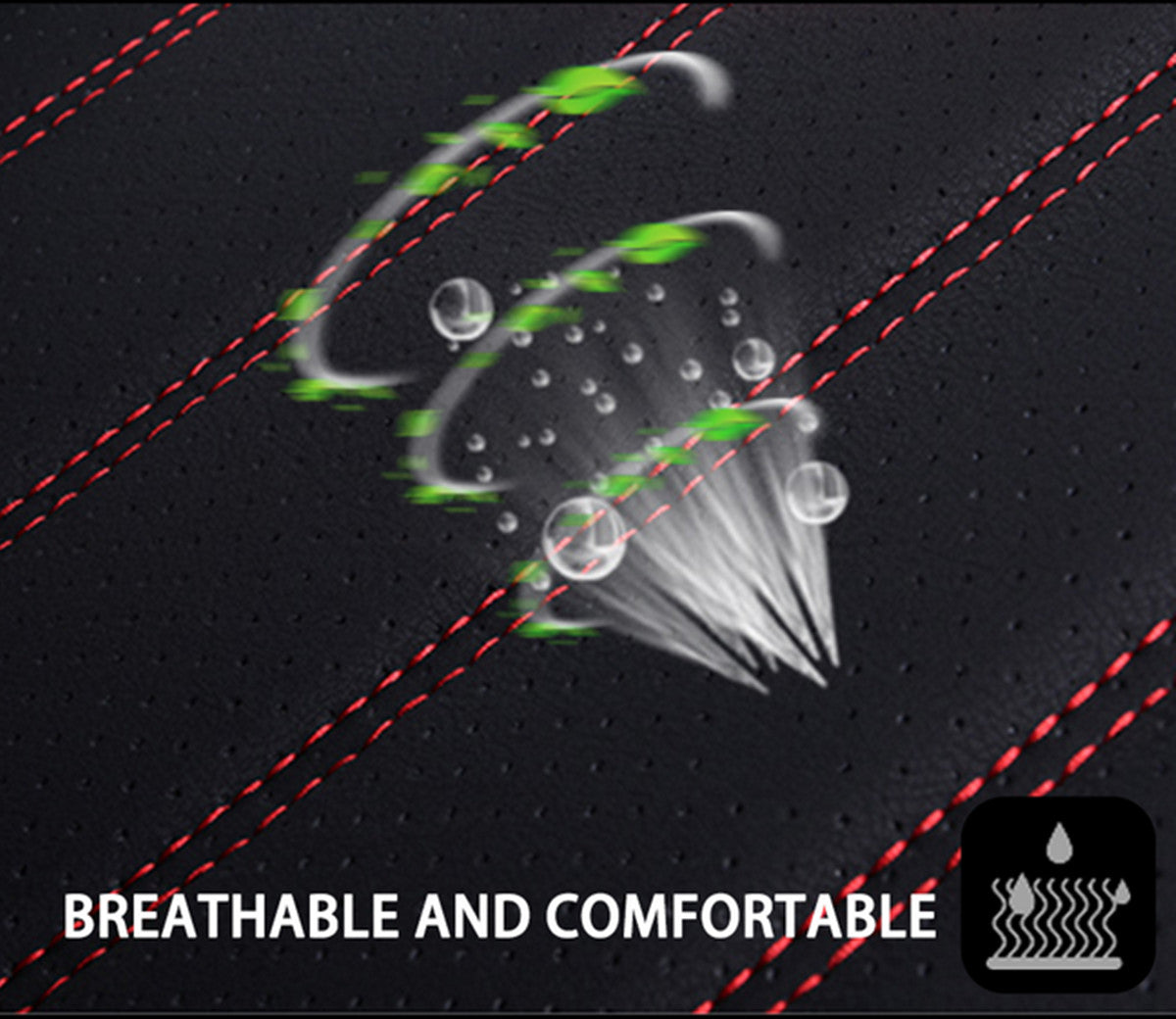 Car Front for Seat Cover Accessory Breathable Leather Pad Cushion Surround Protector