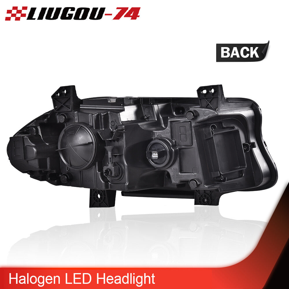 Suitable for 2015-2022 for Dodge Charger Halogen Projector Headlight with LED DRL LH Driver