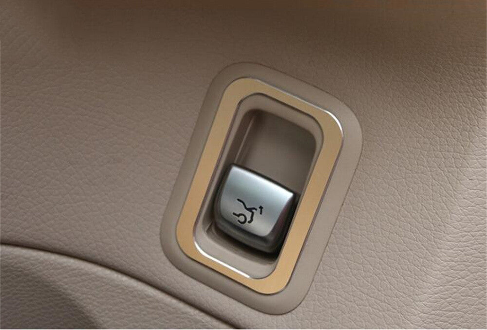 Alloy Gold Rear Door Tailgate Switch Button Trim for Benz C GLC Class W205 15-21
