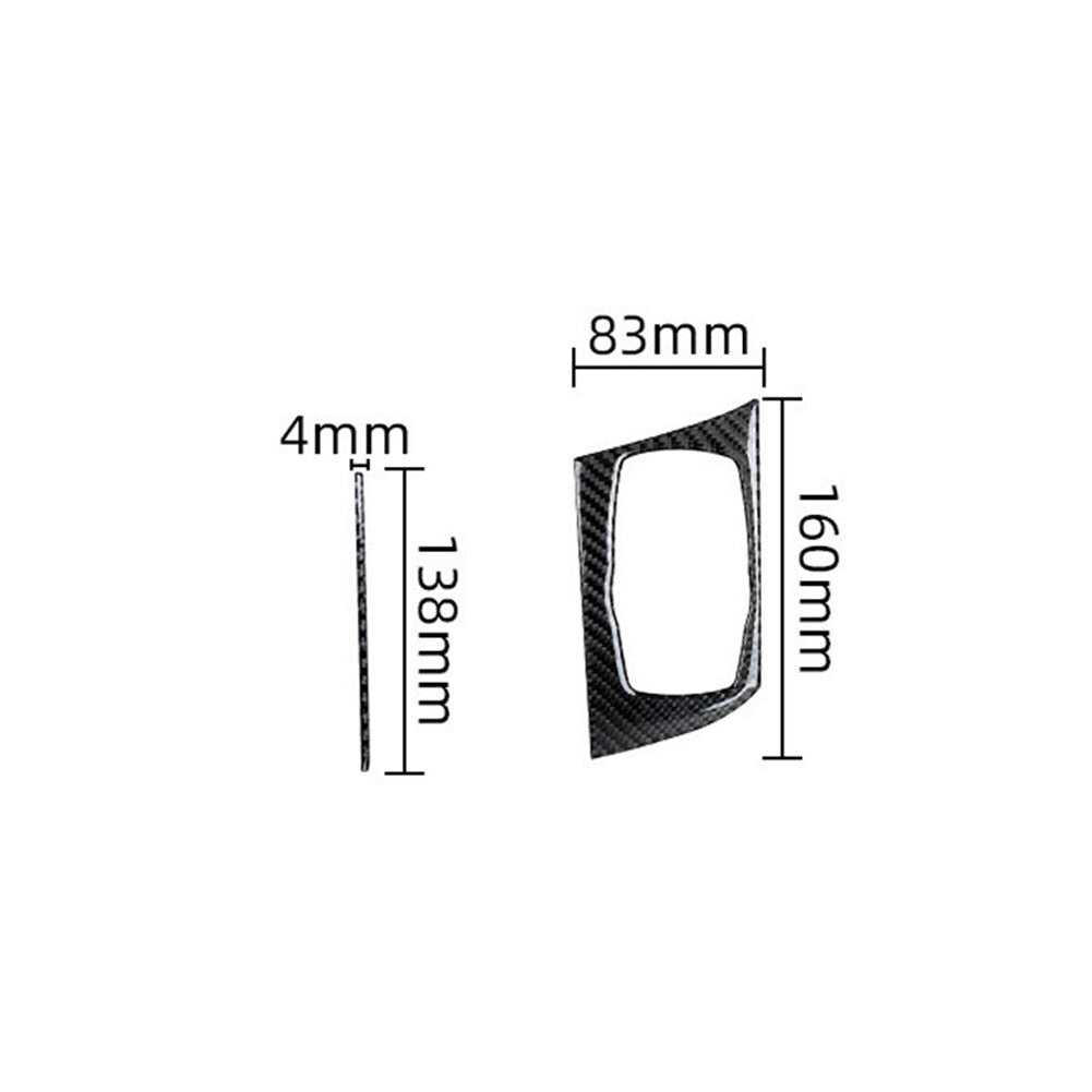 2x carbon fiber interior shift button trim for BMW X1 F48 2016-2018