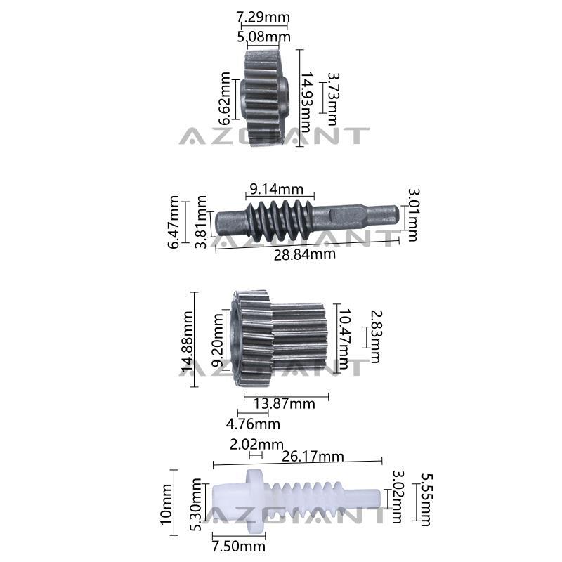 Suitable for 2005-2009 for Toyota Yaris/Vitz NCP90 NCP91 side mirror folding motor gears.
