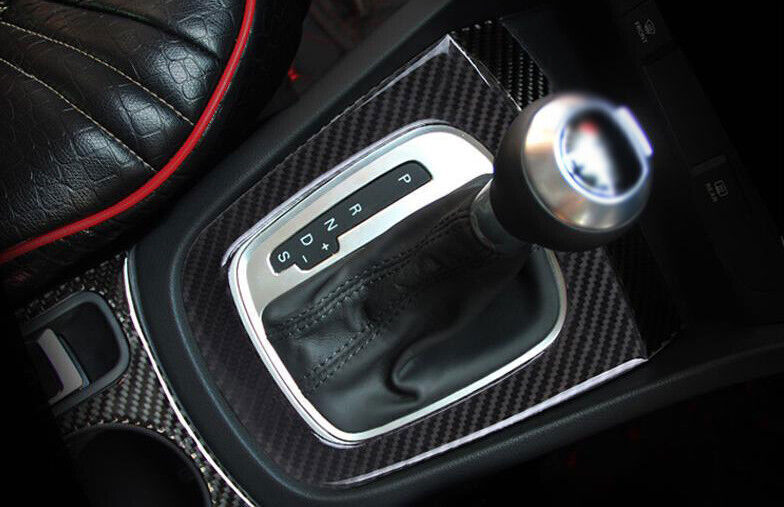 for Audi Q3 15-2018 Carbon Fiber Vinyl Central Console Gear Shift Panel Trim 2P