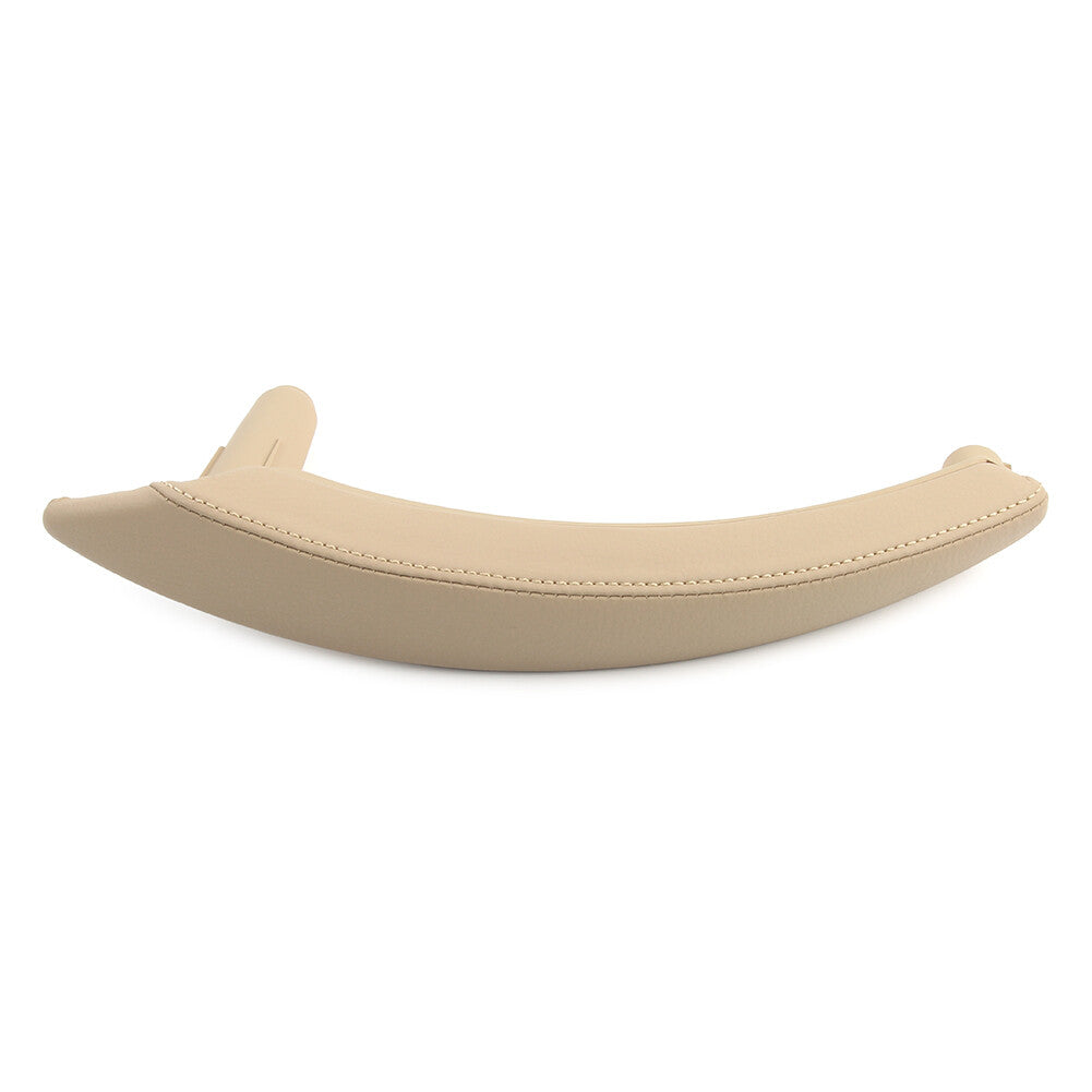 for BMW X5 X6 E70 Beige Left Door Trim Pull Handle Left Side Real Leather 1Pcs