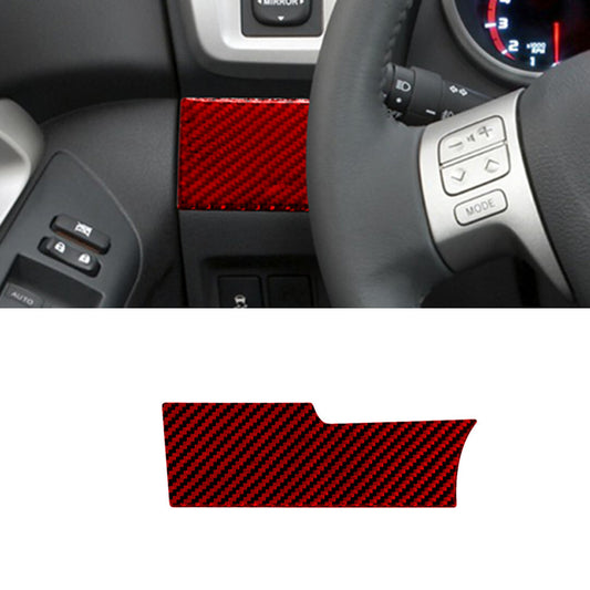Red Carbon Fiber Below Driver Air Vent Cover Trim for Toyota Matrix 2009-2014