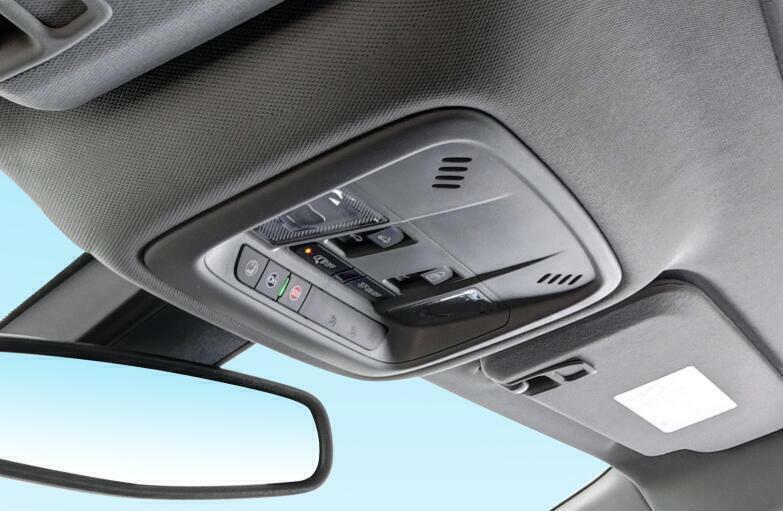 for Chevrolet Malibu 2016-2021 Carbon Fiber Front Reading Light Lamp Frame Trim
