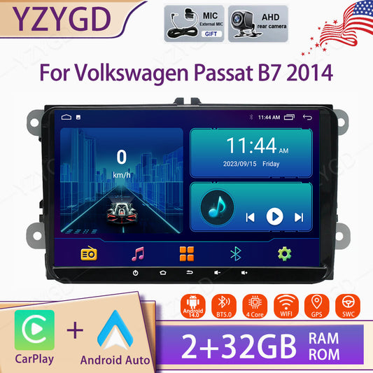 for Volkswagen for Passat B7 2014 Stereo Android Auto Carplay Car Radio GPS Screen