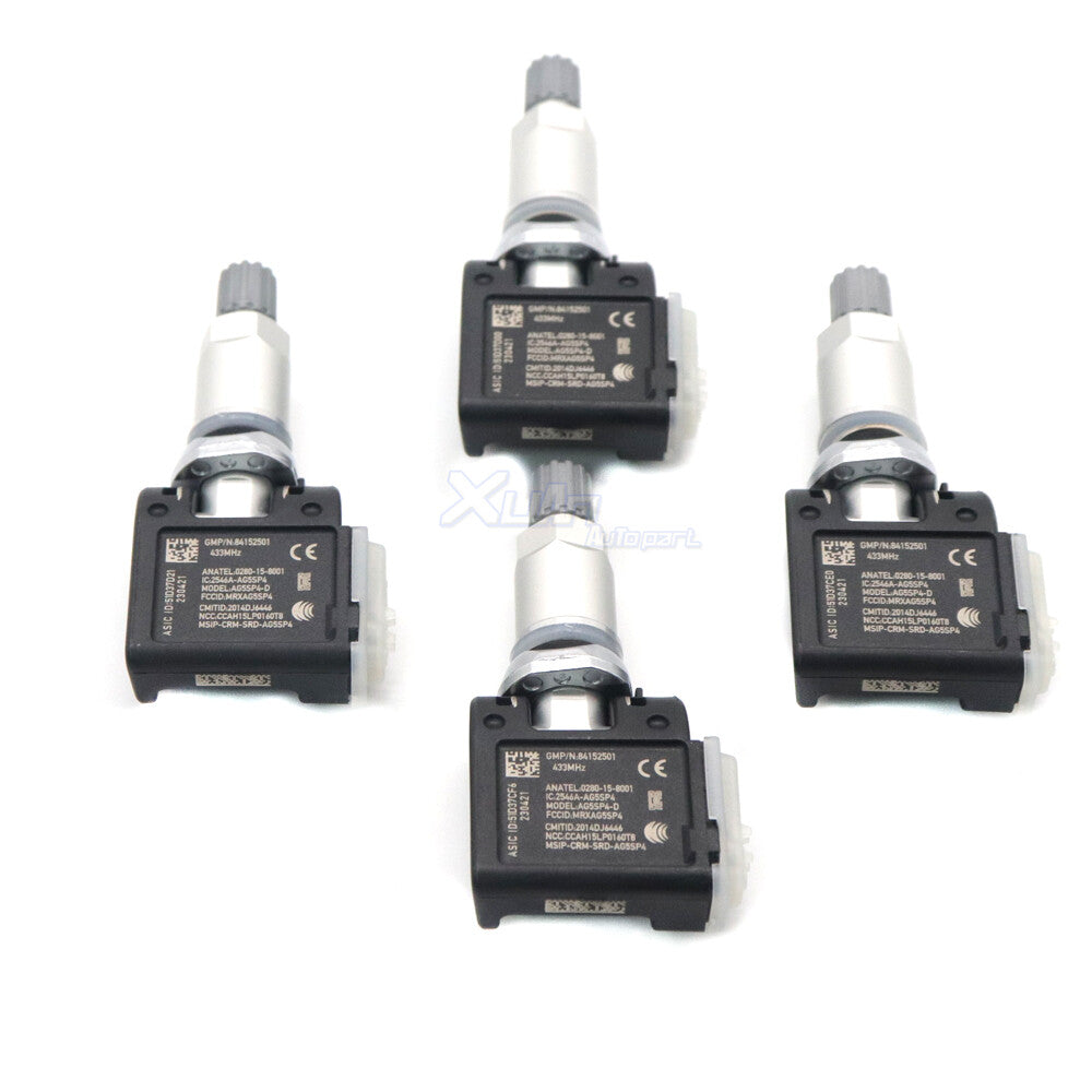 New 4PCS 84152501 TPMS Tire Pressure Sensor for Escalade for Chevy Silverado for GMC