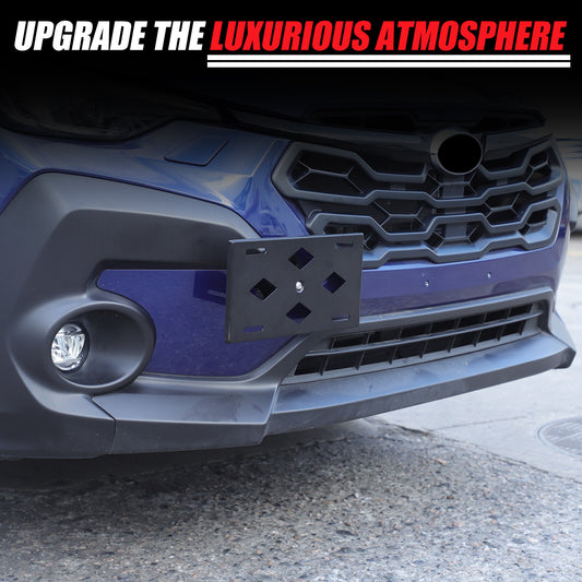 Front bumper tow hook license plate mounting bracket for Subaru Crosstrek 2022-24