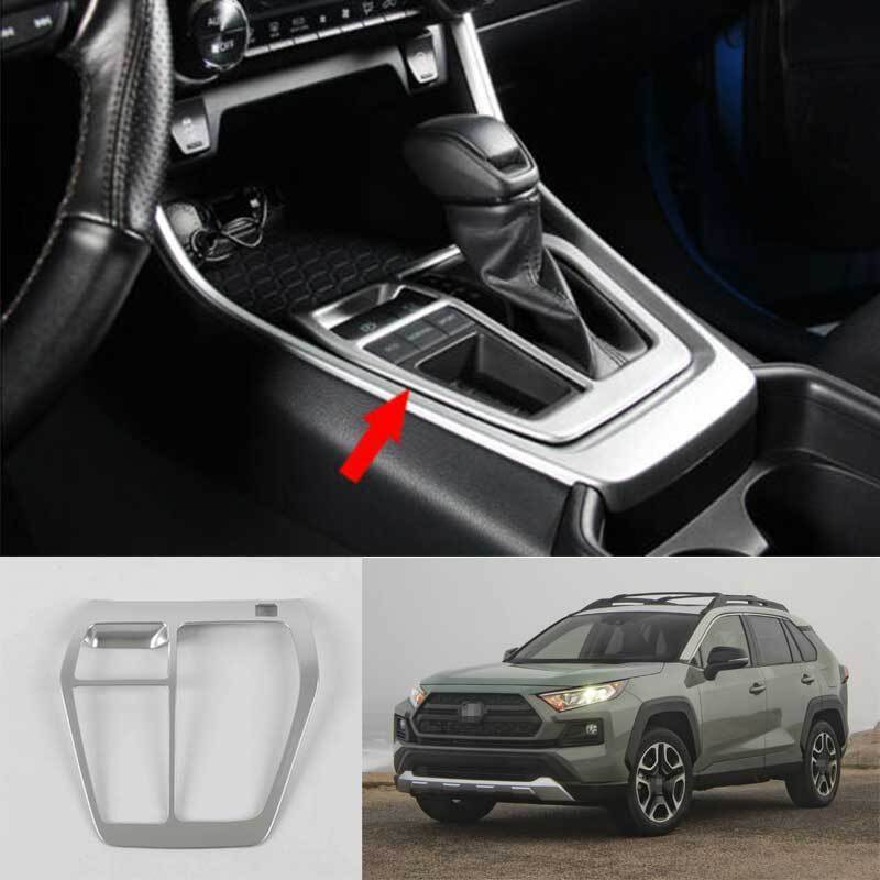 for Toyota RAV4 2019-2023 Matte Silver Center Console Gear Shift Frame Trim 1PCS