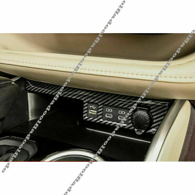 Carbon Fiber Inner Cigarette Lighter Cover Trim for toyota Highlander 2020-2023