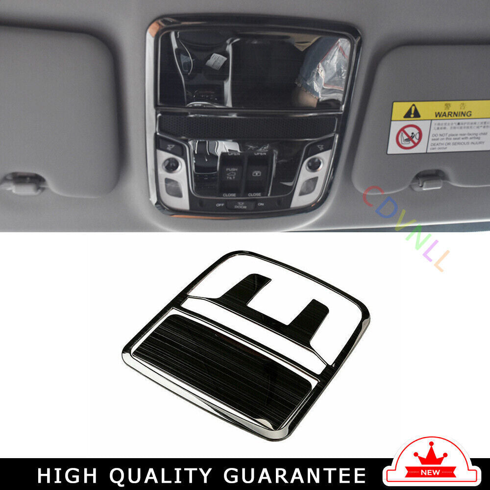 Front Reading Lamp Frame Cover Trim for Honda CR-V CRV 2017-22 Black Titanium