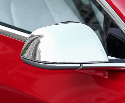 ABS Chrome Side Mirror Rearview Mirror Cover Trim 2x for Tesla for Model Y 2020-2023