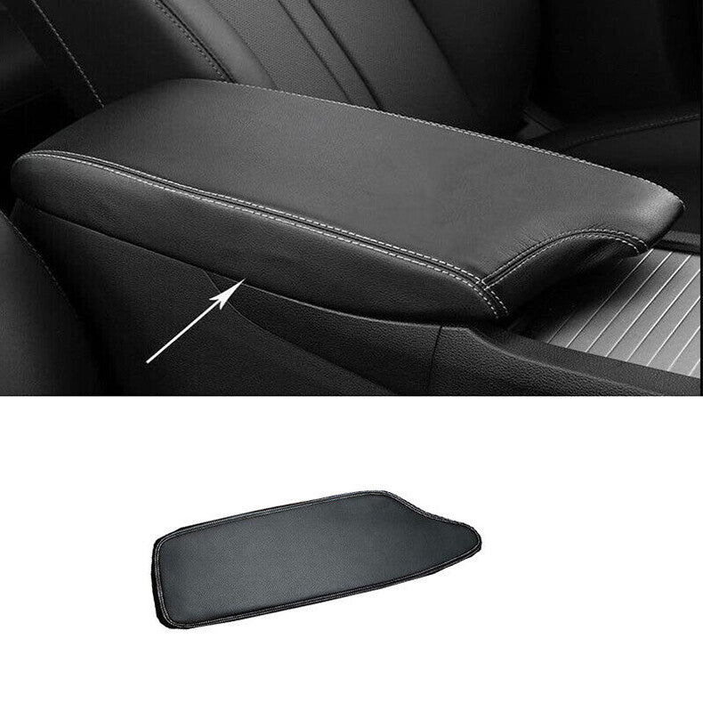 for Hyundai Sonata 2020-2023 Black PU Center Console Armrest Cover Cushion Mat