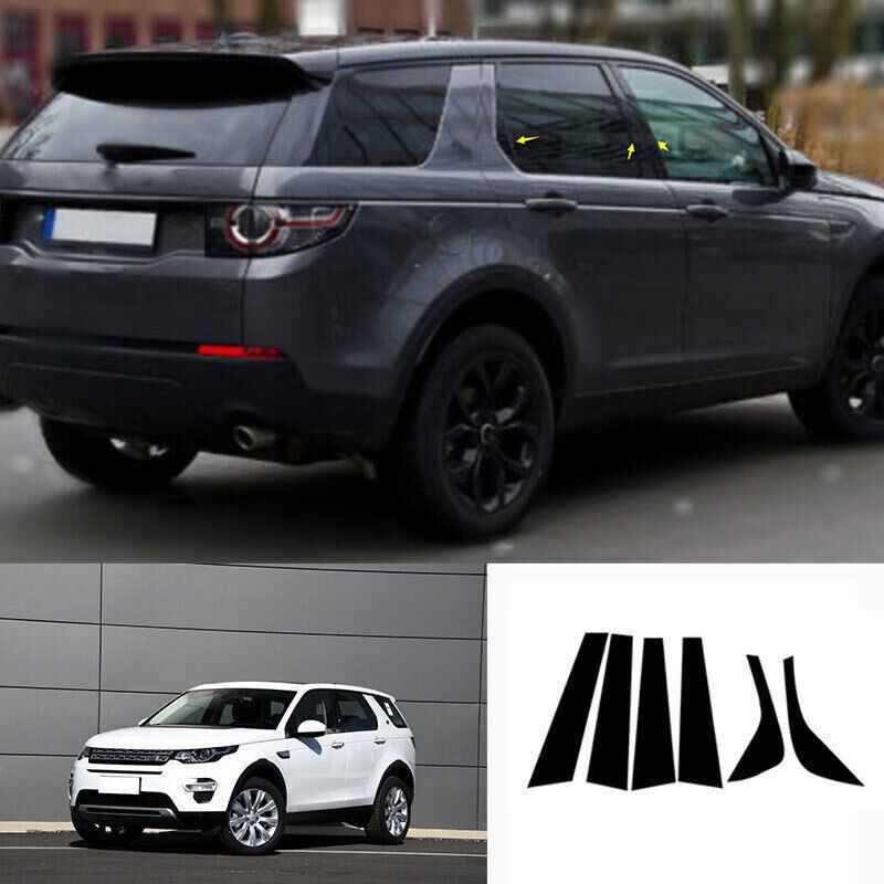 for Land Rover Discovery Sport 15-19 Gloss Black Window BC Pillar Cover Trim 6X