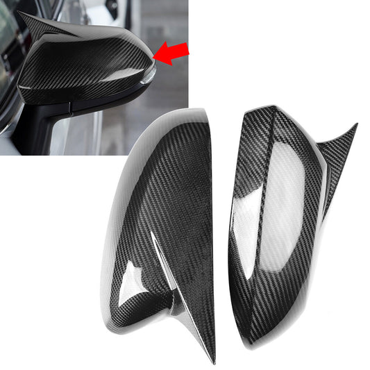 Carbon Fiber Black Rearview Mirror Cover Cap for Toyota for Corolla 2019-2025