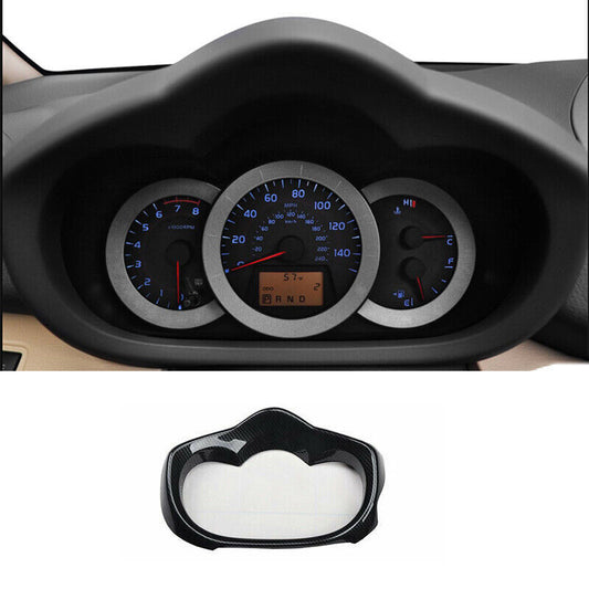 for Toyota RAV4 2006-2012 ABS Carbon Fiber Instrument Panel Frame Cover Decor