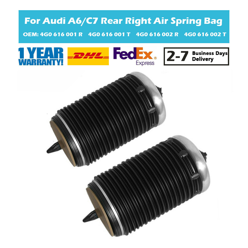 Pair Rear Air Suspension Spring Bag Fit for Audi A6 Allroad A7 4GA 4GF 4G0616001K