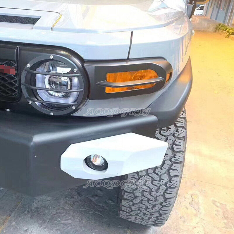 for Toyota FJ Cruiser 07-2021 Matte Black Front Fog Light Bumper Lamp Cover Trim