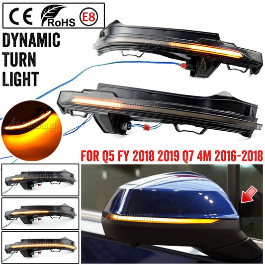 Dynamic Wing Mirror Indicator LED Turn Signal Light Lamp for Audi Q7