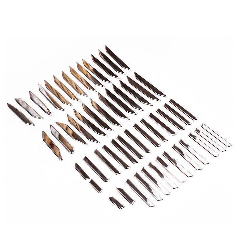 Stainless steel front bumper grille trim sticker for Toyota RAV4 2019 - 2022
