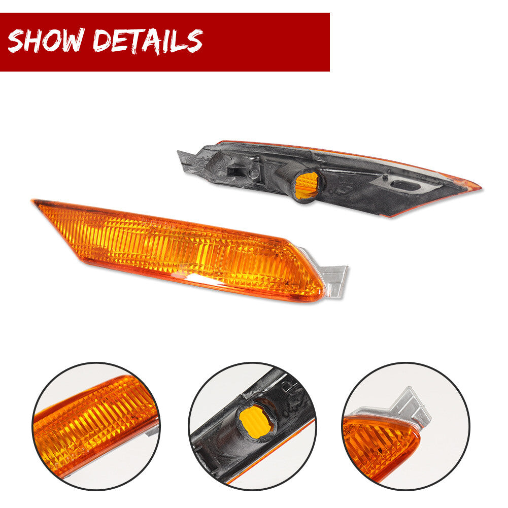 Suitable for 04-08 for Mazda RX-8 RX8 OE style amber yellow front side marker light housing