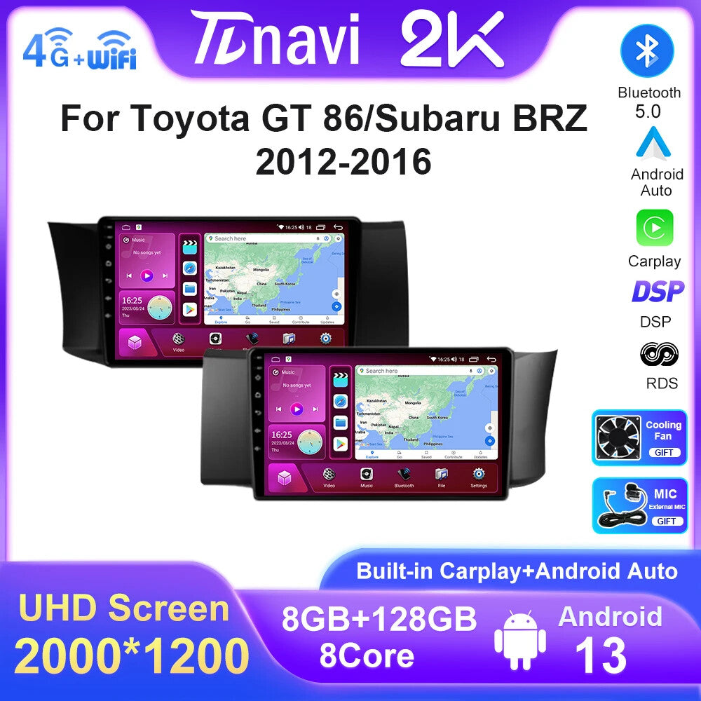 for Toyota GT 86 for Subaru BRZ Car Radio CarPlay Multimedia Player Auto Screen