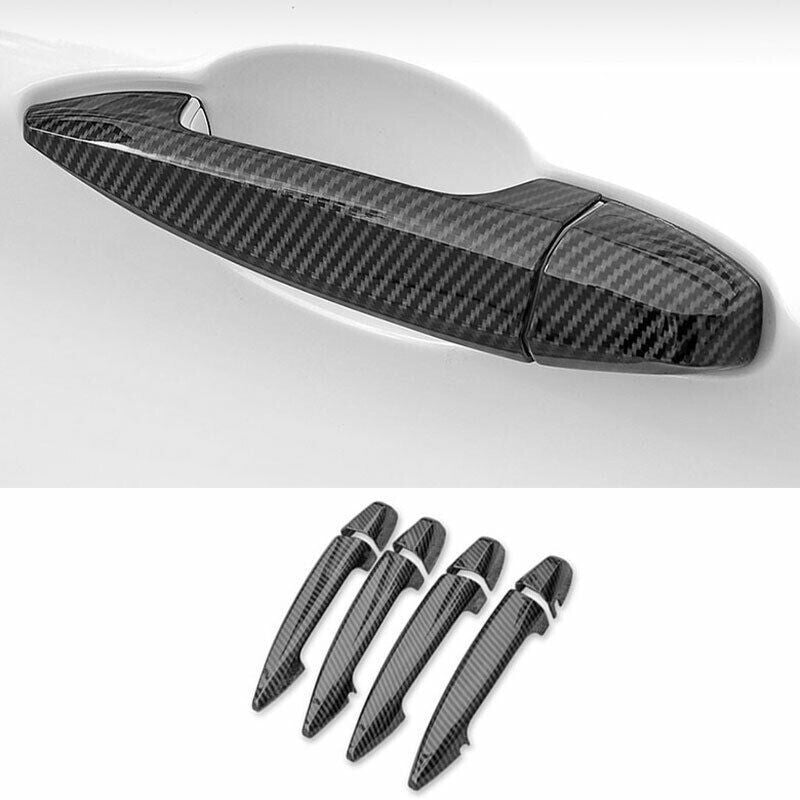 for BMW X1 2016-2022 ABS Carbon Fiber Exterior Outside Door Handle Cover Trim 8P