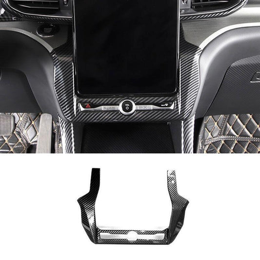 for Ford Explorer Carbon Fiber Central Console AC Switch Panel Trim 2020-2022