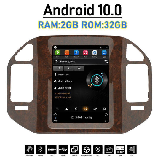 9.7in Car Stereo Radio Player WiFi GPS Navi 32GB For 1999-2006 for Mitsubishi Pajero