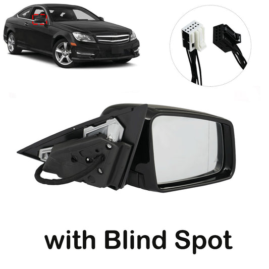 Black right passenger side mirror suitable for Mercedes C250 300 350 2010-2014 2048101876